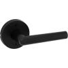 Kwikset Milan Entry Door Handle with Lock and Key, Secure Keyed Reversible Lever Exterior, Doorlock, For Front Entrance and Bedrooms, Polished Chrome, Pick Resistant Smartkey Rekey Security(Matte Black)