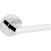 Kwikset Milan Entry Door Handle with Lock and Key, Secure Keyed Reversible Lever Exterior, Doorlock, For Front Entrance and Bedrooms, Polished Chrome, Pick Resistant Smartkey Rekey Security(Polished Chrome)
