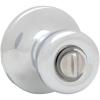 Kwikset Tylo Interior Privacy Door Knob with Lock, Door Handle For Bathroom and Bedroom, Satin Chrome Keyless Turn Lock Doorknob(Satin Chrome)