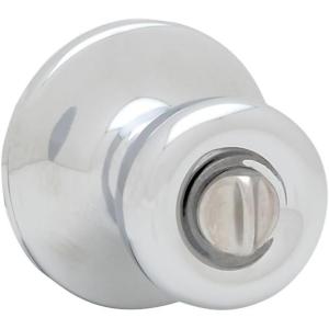 Kwikset Tylo Interior Privacy Door Knob with Lock, Door Handle For Bathroom and Bedroom, Satin Chrome Keyless Turn Lock Doorknob(Satin Chrome)