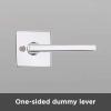 Kwikset 91570-002 Halifax Slim Square Half-Dummy Lever in Polished Chrome(Polished Chrome)