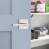 Kwikset 91570-026 Montreal Square Half-Dummy Lever, Satin Nickel