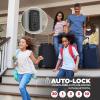 Kwikset Aura Reach Smart Lock Matter and Bluetooth Enabled Keyless Entry Door Lock Deadbolt, Proximity Wakeup, Geofence Auto-Unlock Matte Black(Matte Black)