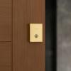 Kwikset San Clemente Deadbolt Lock, Satin Nickel Rectangle Exterior Keyed Front Entry Door, Pick Resistant SmartKey Rekey Security, Single Cylinder Dead Bolt, with Microban Protection(Satin Brass)