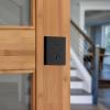 Kwikset San Clemente Deadbolt Lock, Satin Nickel Rectangle Exterior Keyed Front Entry Door, Pick Resistant SmartKey Rekey Security, Single Cylinder Dead Bolt, with Microban Protection(Matte Black)