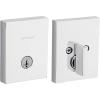 Kwikset San Clemente Deadbolt Lock, Satin Nickel Rectangle Exterior Keyed Front Entry Door, Pick Resistant SmartKey Rekey Security, Single Cylinder Dead Bolt, with Microban Protection(Polished Chrome)