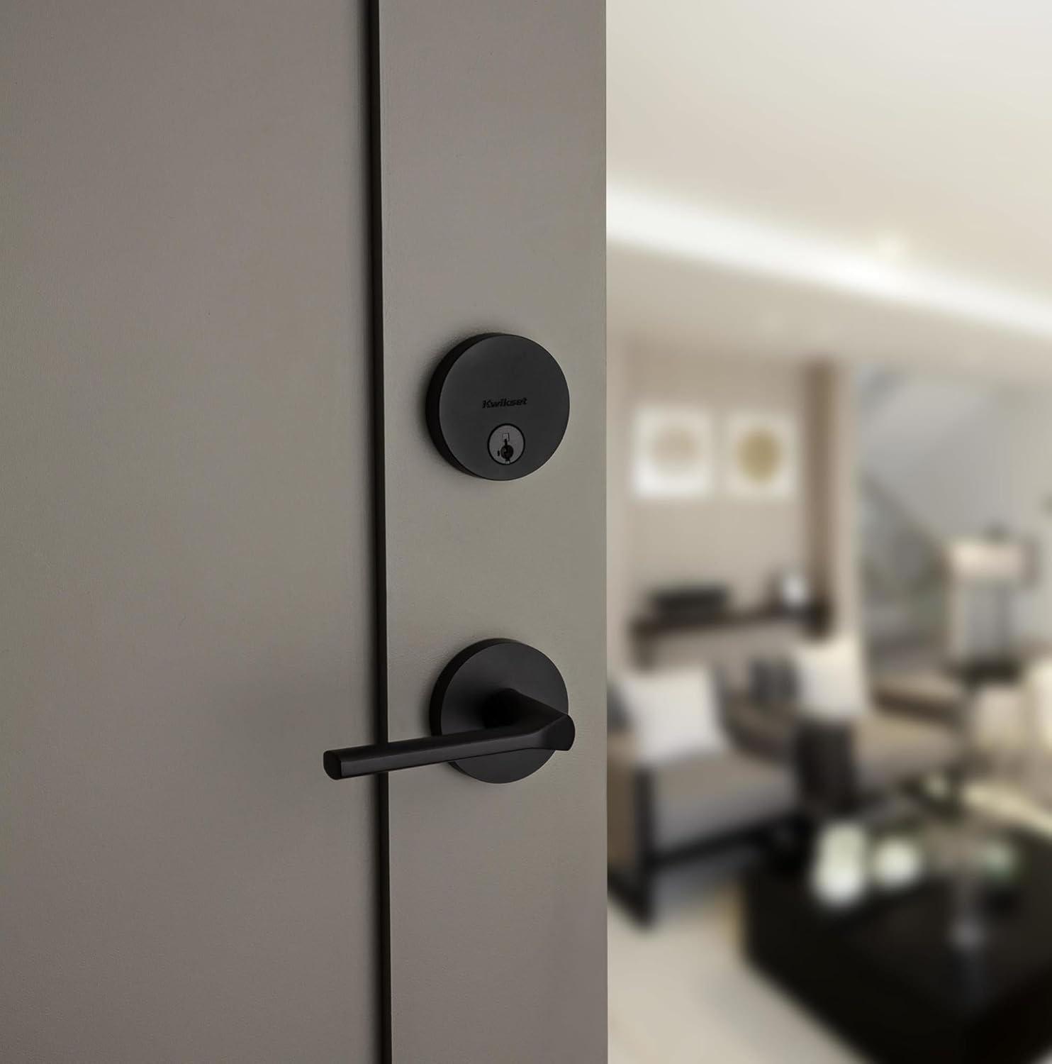 image:imageKwikset 92580026 258 Deadbolt Low Profile Single Cylinder Matte Black