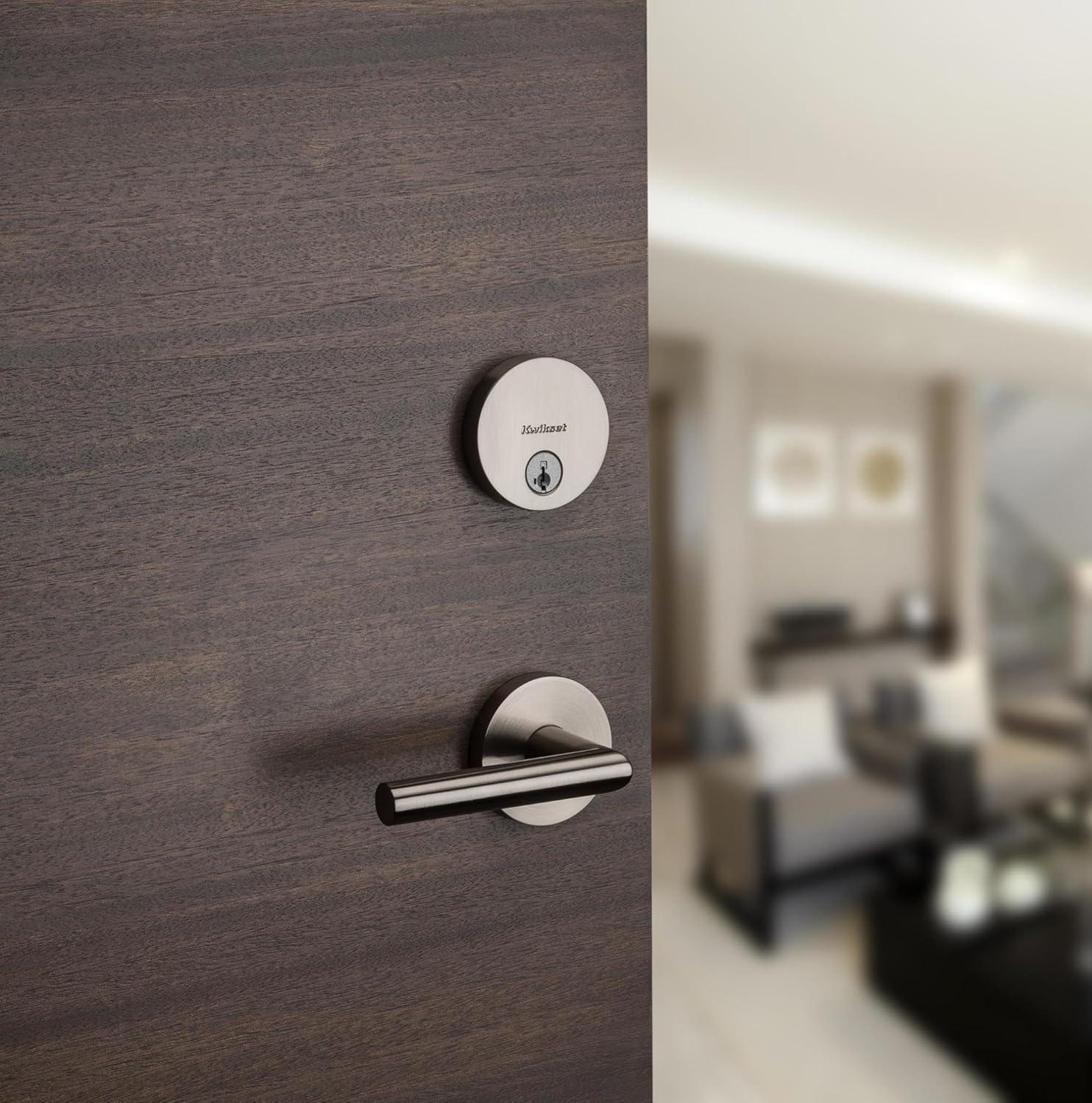 image:imageKwikset 92580026 258 Deadbolt Low Profile Single Cylinder Matte Black