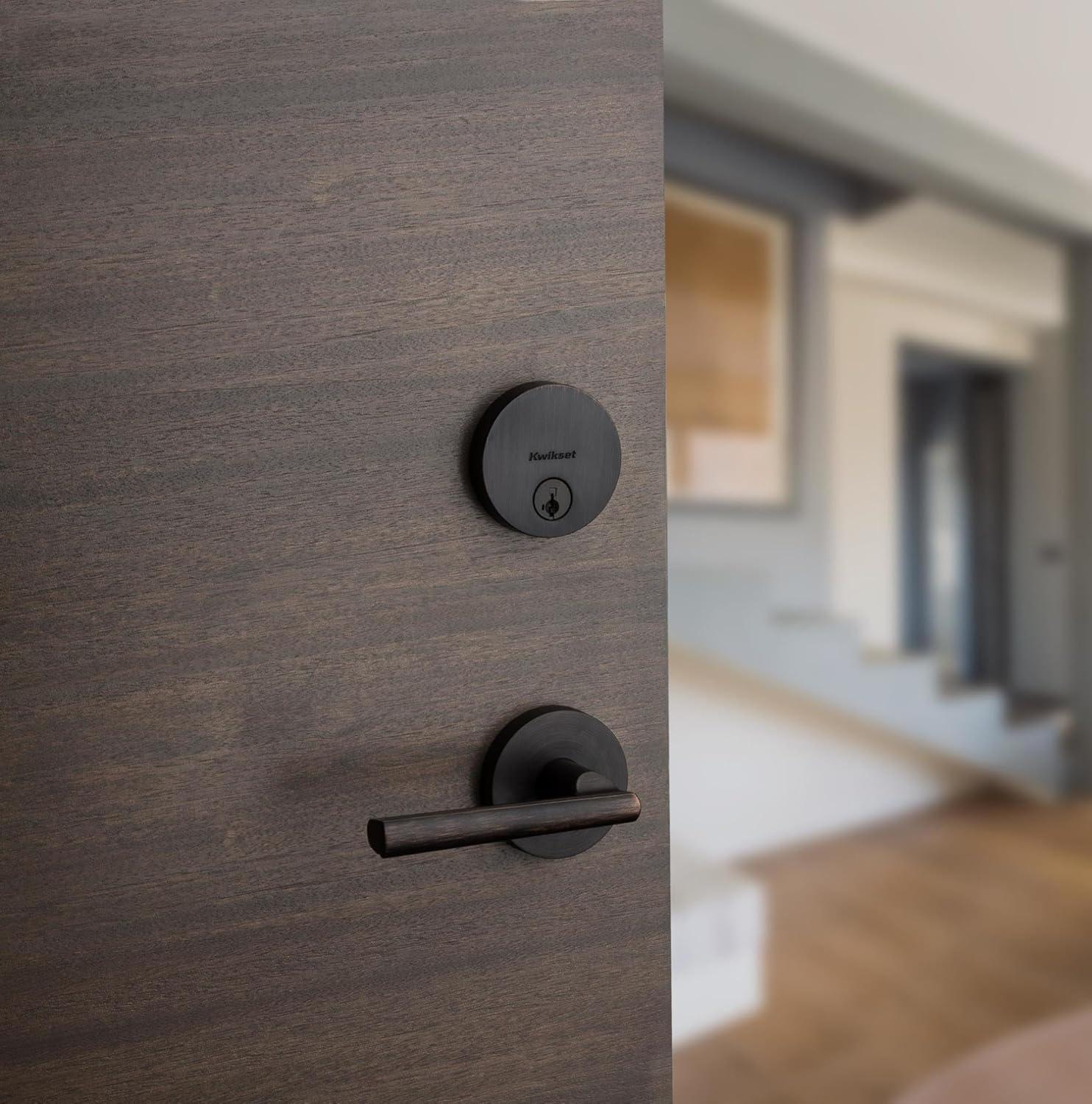 image:imageKwikset 92580026 258 Deadbolt Low Profile Single Cylinder Matte Black