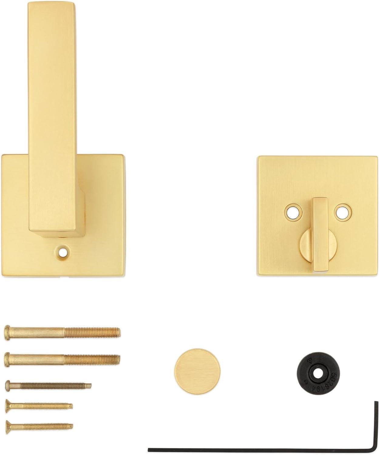 image:imageKwikset 971SALSQT514 Kwikset 971SALSQT Singapore Lever Single Cylinder Interior Pack with Square Rose for Handlesets