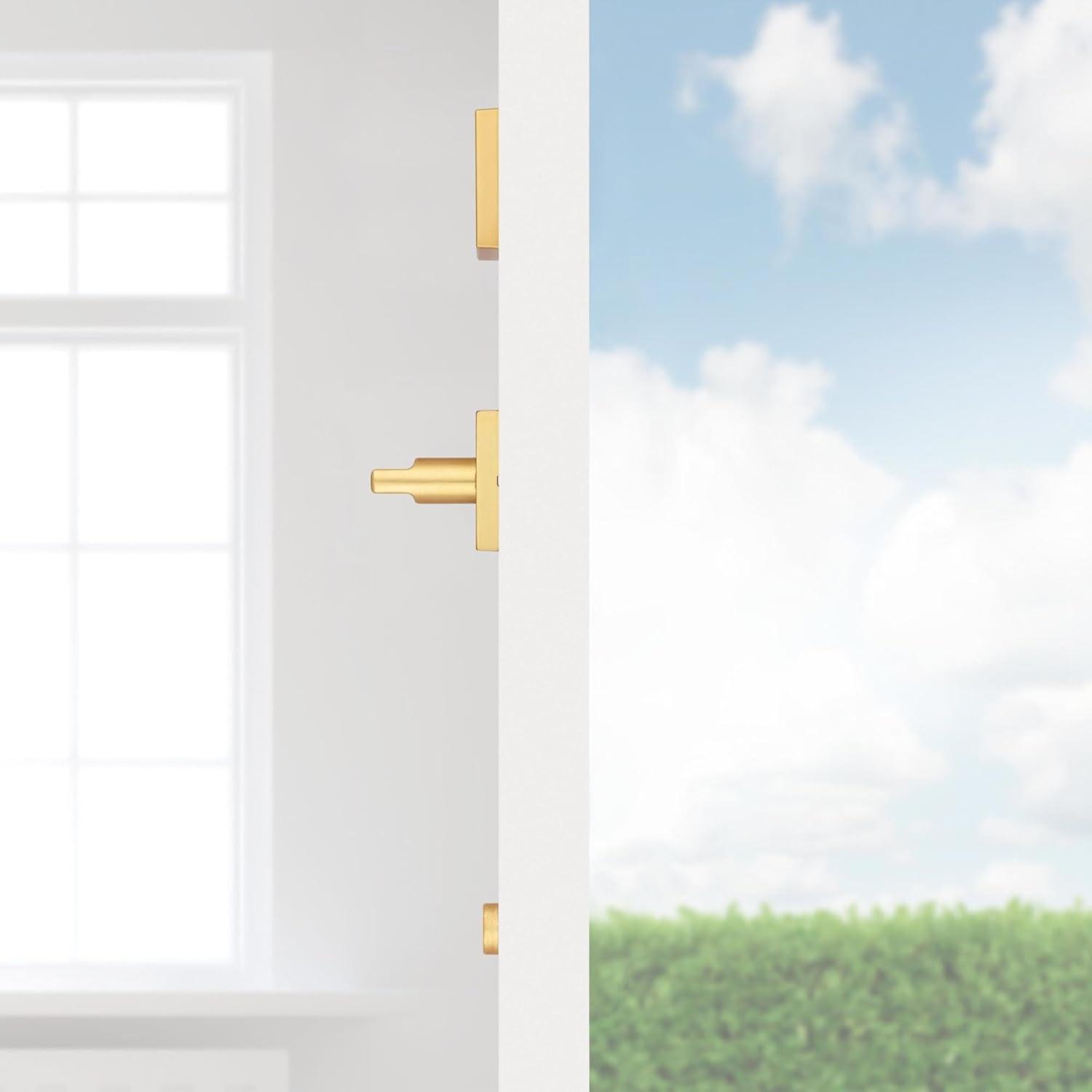 image:imageKwikset 973HFLSQT514V1 Dummy Interior Halifax Lever Trim with Square Rose New Chassis Matte Black Finish
