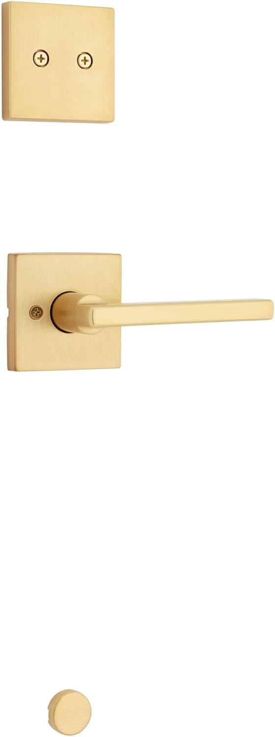 image:imageKwikset 973HFLSQT514V1 Dummy Interior Halifax Lever Trim with Square Rose New Chassis Matte Black Finish