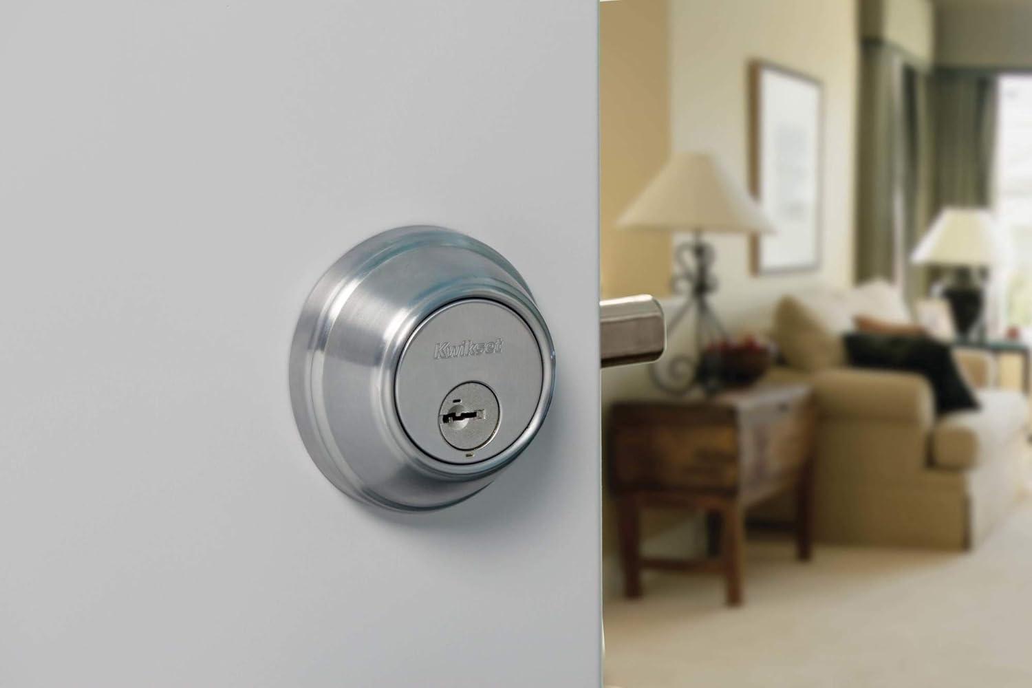 image:imageKwikset 985 Double Cylinder Deadbolt featuring SmartKey in Polished Brass