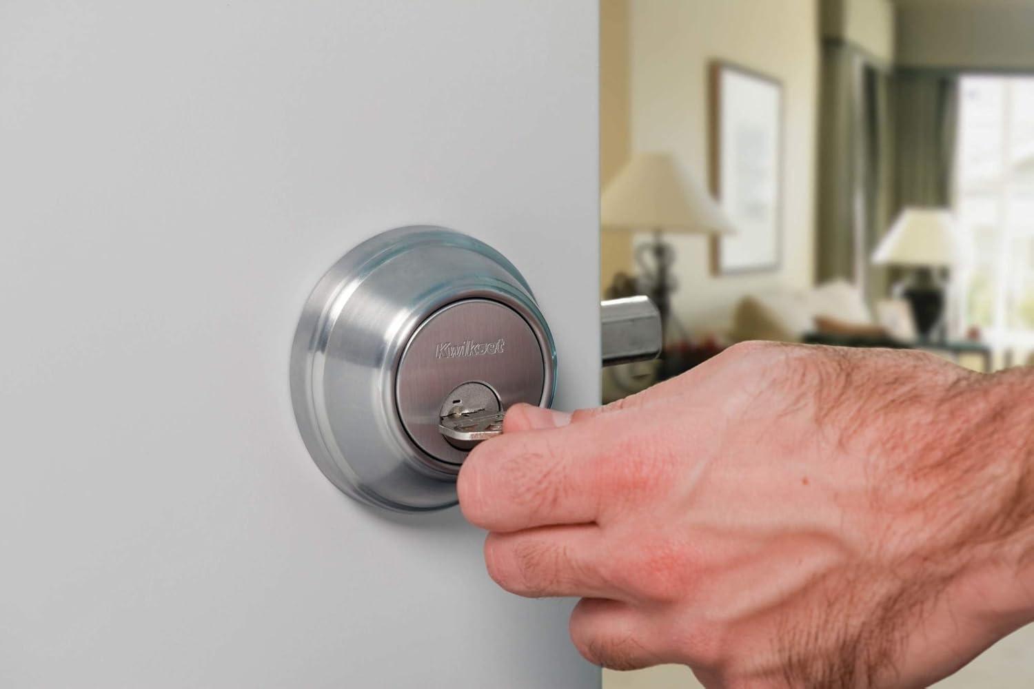 image:imageKwikset 985 Double Cylinder Deadbolt featuring SmartKey in Polished Brass
