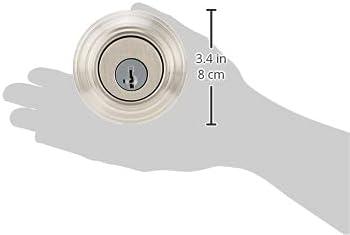 image:imageKwikset 985 Double Cylinder Deadbolt featuring SmartKey in Satin NickelSatin Nickel