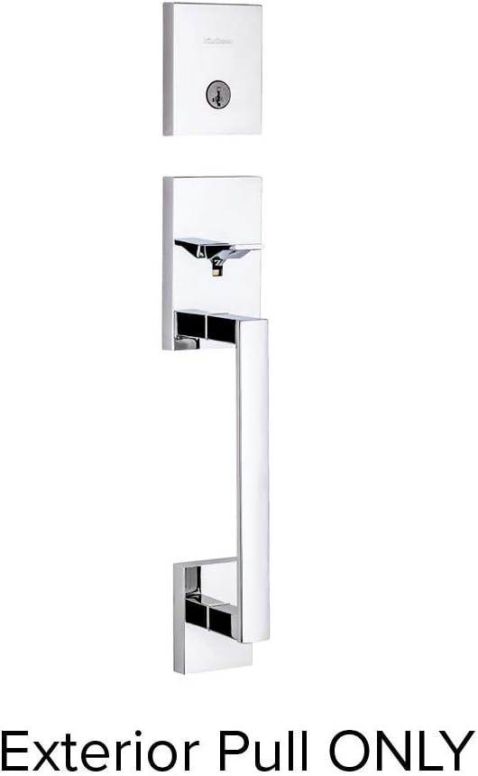image:imageKwikset San Clemente Front Door Lock Handle and Deadbolt Set Entry Handleset Exterior Only Polished Chrome Pick Resistant SmartKey Rekey Deadbolt Security Interior Sold Separately
