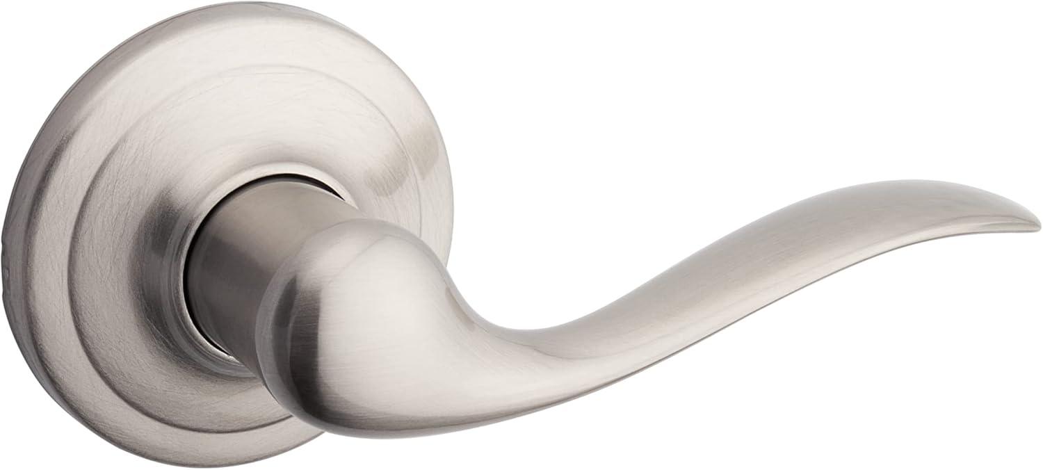 image:imageKwikset Tustin Dummy Door Handle Single Sided Lever for Closets French Double Doors and Pantry Satin Nickel NonTurning Right Handed Interior PushPull Lever with Microban ProtectionSatin Nickel