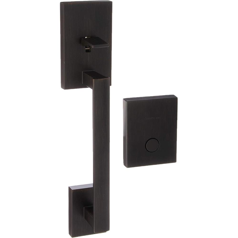 image:imageKwikset 819SCELIP11P Dummy San Clemente Exterior Handleset Venetian Bronze Finish