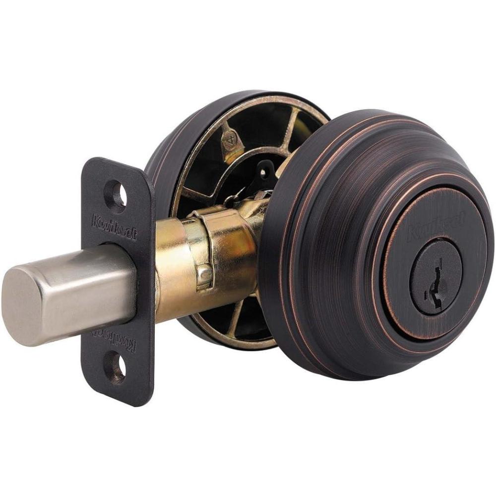 image:imageKwikset 985 Double Cylinder Deadbolt featuring SmartKey in Venetian Bronze
