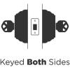 Kwikset 159SQT-S.STRKP Halifax Double Cylinder Keyed Entry Deadbolt with SmartKey – Satin Nickel