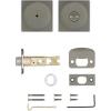Kwikset 730PSKSQT-26 Pismo Knob with Square Rose Privacy Lock with 6AL Latch and RCS Strike Bright Chrome Finish