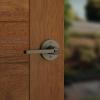 Kwikset 740HFLRDT-15S Halifax Lever with Round Rose Entry Door Lock SmartKey with 6AL Latch and RCS Strike Satin Nickel Finish(Satin Nickel)