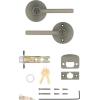 Kwikset 740HFLRDT-15S Halifax Lever with Round Rose Entry Door Lock SmartKey with 6AL Latch and RCS Strike Satin Nickel Finish(Satin Nickel)