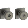 Kwikset 740PSKSQT-26S Pismo Knob with Square Rose Entry Lock SmartKey with 6AL Latch and RCS Strike Bright Chrome Finish