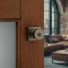 Kwikset 740PSKSQT-26S Pismo Knob with Square Rose Entry Lock SmartKey with 6AL Latch and RCS Strike Bright Chrome Finish