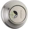 Kwikset 816 Key Control Deadbolt Lock, Round Satin Nickel Exterior Keyed Front Entry Door, Pick Resistant SmartKey Rekey Security, Single Cylinder Dead Bolt, with Microban Protection((Pack of 1))