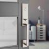 Kwikset 819VNHLIP-15 Dummy Vancouver Exterior Handleset Satin Nickel Finish