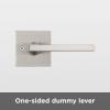 Kwikset 91550-002 Halifax Slim Square Privacy Bed/Bath Lever in Polished Chrome(Satin Nickel)