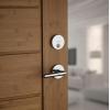 Kwikset 92580-005 258 Downtown Low Profile Slim Square Modern Contemporary Single Cylinder Deadbolt Door Lock featuring SmartKey Security in Satin Nickel(Venetian Bronze)