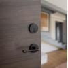 Kwikset 92580-005 258 Downtown Low Profile Slim Square Modern Contemporary Single Cylinder Deadbolt Door Lock featuring SmartKey Security in Satin Nickel(Venetian Bronze)
