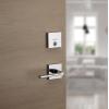 Kwikset 92580-005 258 Downtown Low Profile Slim Square Modern Contemporary Single Cylinder Deadbolt Door Lock featuring SmartKey Security in Satin Nickel(Iron Black)