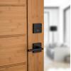 Kwikset 92580-005 258 Downtown Low Profile Slim Square Modern Contemporary Single Cylinder Deadbolt Door Lock featuring SmartKey Security in Satin Nickel(Satin Nickel)