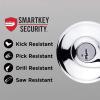 Kwikset 97402-572 Tustin Keyed Entry Lever for Garage or Office Door Handle Featuring SmartKey Security with a Traditional Design Entry Lever, Polished Chrome(Keyed Entry)