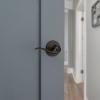 Kwikset Tustin Dummy Door Handle, Single Sided Lever for Closets, French Double Doors, and Pantry, Satin Nickel Non-Turning Right Handed Interior Push/Pull Lever, with Microban Protection(Venetian Bronze)