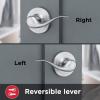 Kwikset Tustin Interior Passage Door Handle, Lever For Closet and Hallway Doors, Reversible Non-Locking Handle Lever, Satin Nickel, with Microban Protection((Pack of 1))