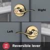 Tustin Bed/Bath Lever with Microban Antimicrobial Protection in Polished Brass(Privacy)