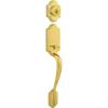 Kwikset 800ANLIP-S.STRKP Arlington Sectional Single Cylinder Keyed Entry Exterior Pack Handleset with SmartKey – Lifetime Polished Brass