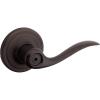 Kwikset Tustin Dummy Door Handle, Single Sided Lever for Closets, French Double Doors, and Pantry, Satin Nickel Non-Turning Right Handed Interior Push/Pull Lever, with Microban Protection(Venetian Bronze)