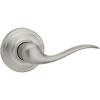 Kwikset Tustin Interior Passage Door Handle, Lever For Closet and Hallway Doors, Reversible Non-Locking Handle Lever, Satin Nickel, with Microban Protection((Pack of 1))