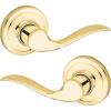 Tustin Bed/Bath Lever with Microban Antimicrobial Protection in Polished Brass(Hall and Closet)