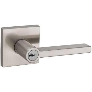 Kwikset 156HFL SQT 15 SMT CP Halifax Satin Nickel Entry Lever Featuring SmartKey(Satin Nickel)