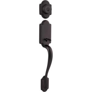 Kwikset 800ANLIP-S.STRKP Arlington Sectional Single Cylinder Keyed Entry Exterior Pack Handleset with SmartKey – Venetian Bronze