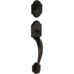 Kwikset 802AUHLIP-11P Austin Dummy Exterior Handleset Venetian Bronze Finish