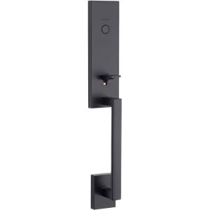 Kwikset 819VNHLIP-514 Dummy Vancouver Exterior Handleset Matte Black Finish