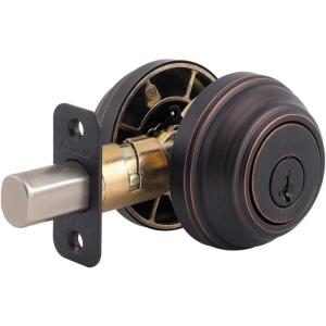 Kwikset 985 Double Cylinder Deadbolt featuring SmartKey® in Venetian Bronze