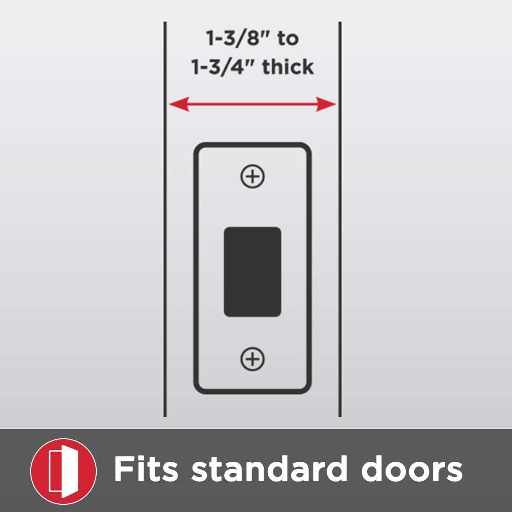 image:imageKwikset San Clemente Front Door Lock Handle and Deadbolt Set Entry Handleset Exterior Only Matte Black Pick Resistant SmartKey Rekey Deadbolt Security Interior Sold Separately